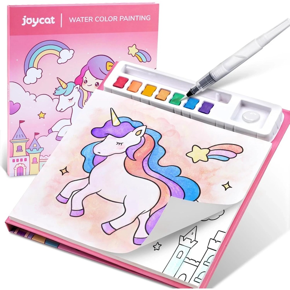 JoyCat Paint with Water Coloring Book Magical Pony Kids Art Water Color Painting